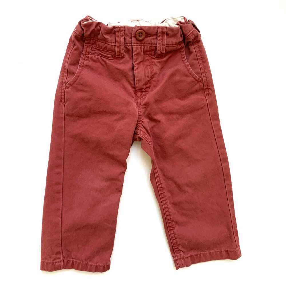 GAP Baby Boy Crimson Chino Pants, worn once since purchase